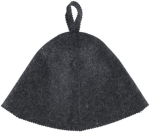 4 Living Klobouk do sauny, plstěný černý