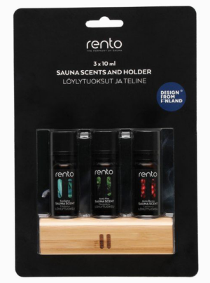 Rento Sauna vůně 3 x 10 ml v bambusovém pouzdře